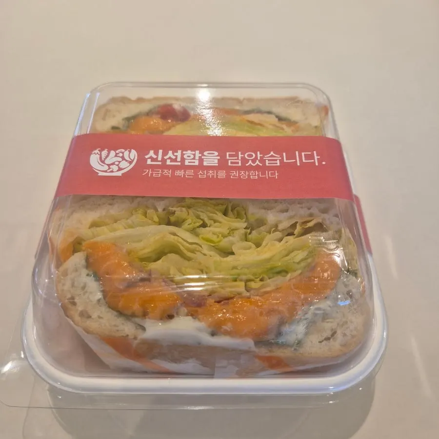 The last remaining salmon sandwich