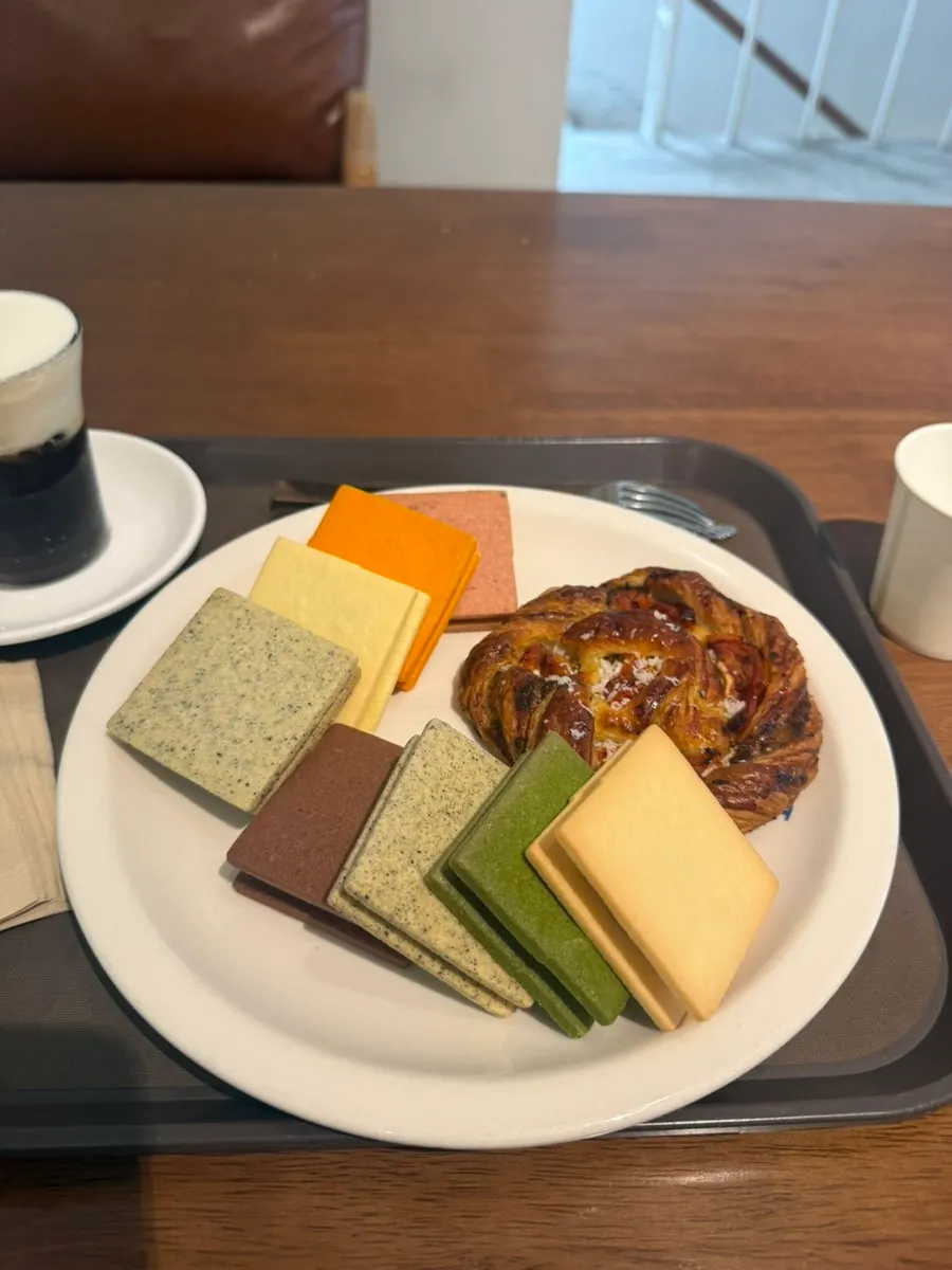 點餐的清爽鹽可頌