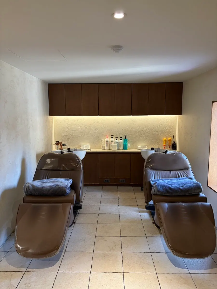 Photo of the salon shampoo process