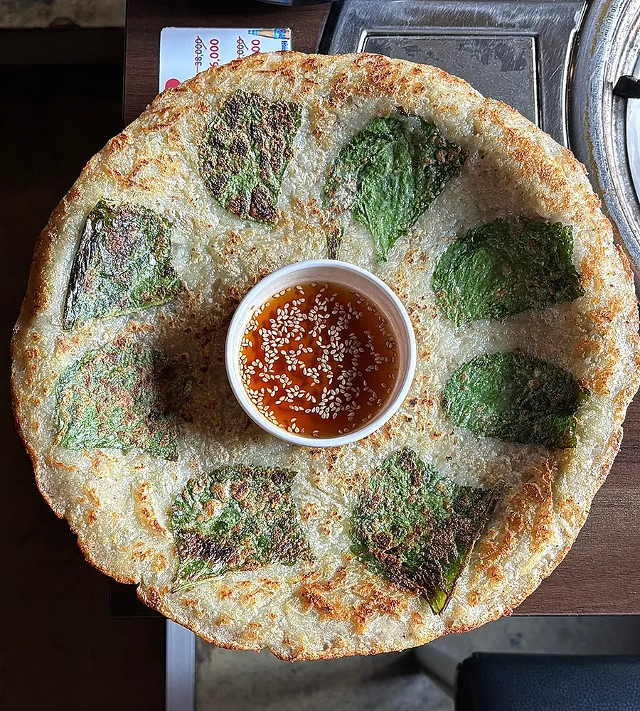 The generous potato pancake included in the set