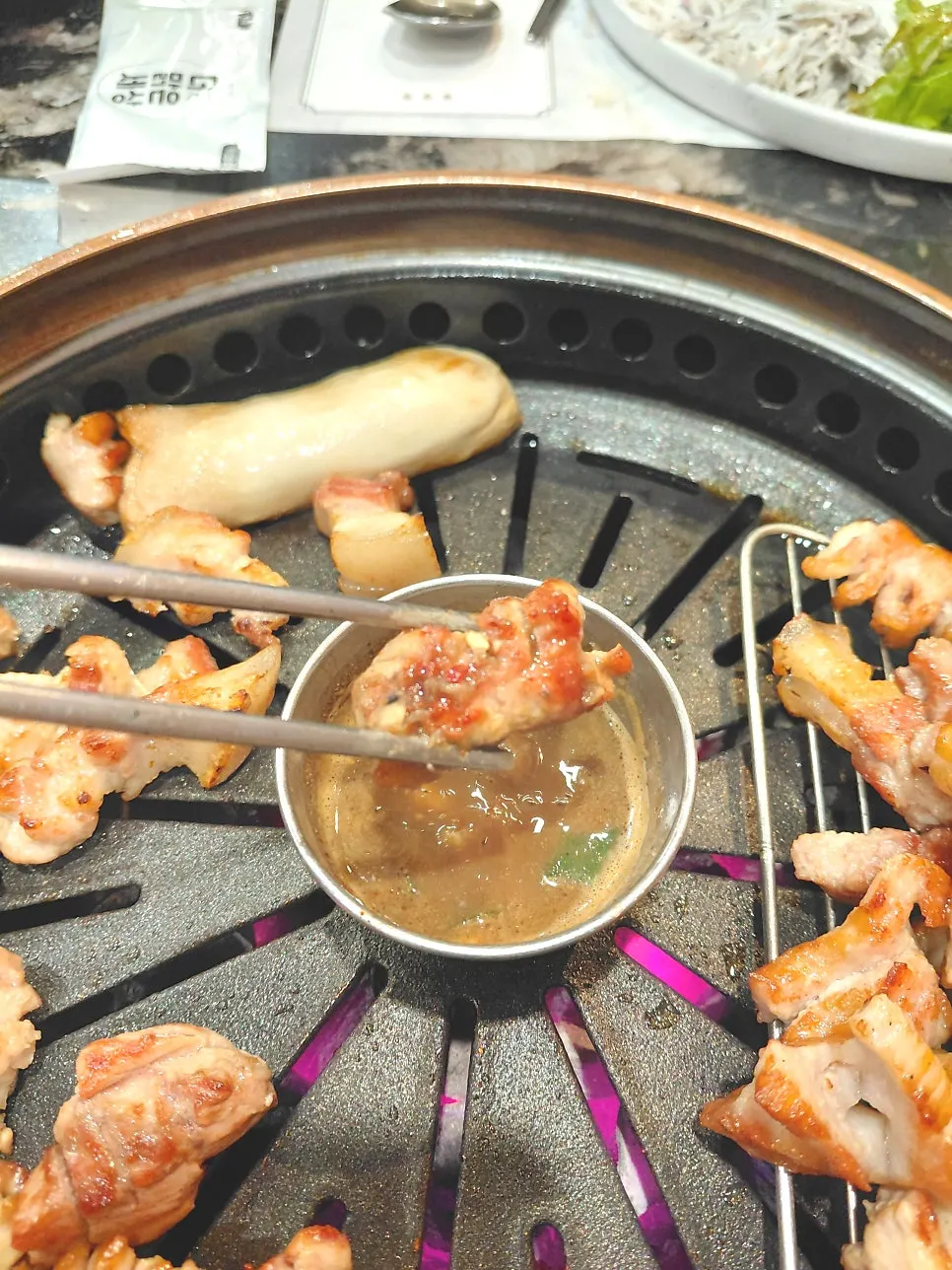 Side dishes served with the meat