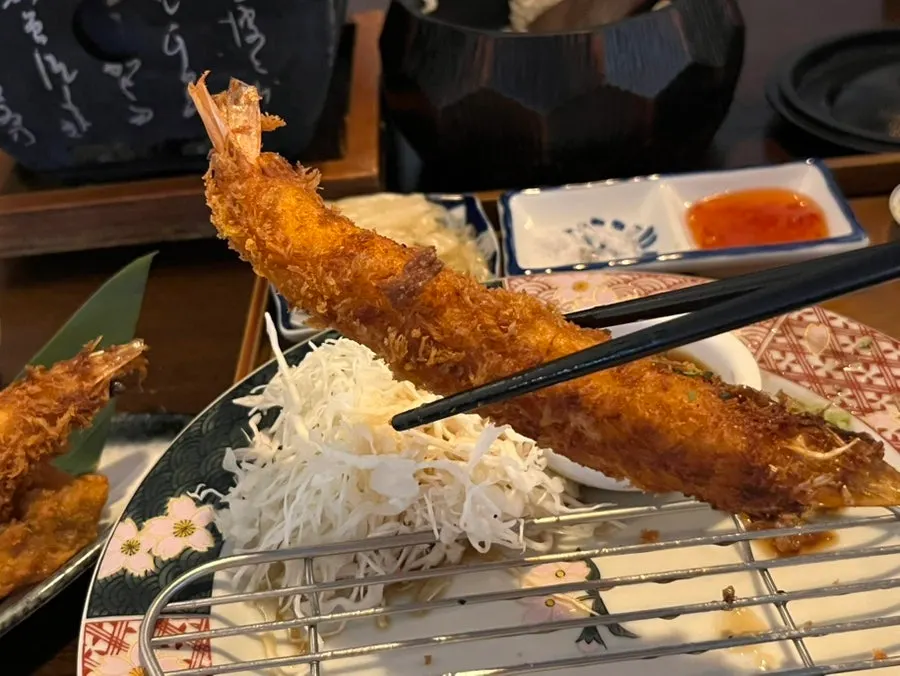 규카츠와 카레 조합