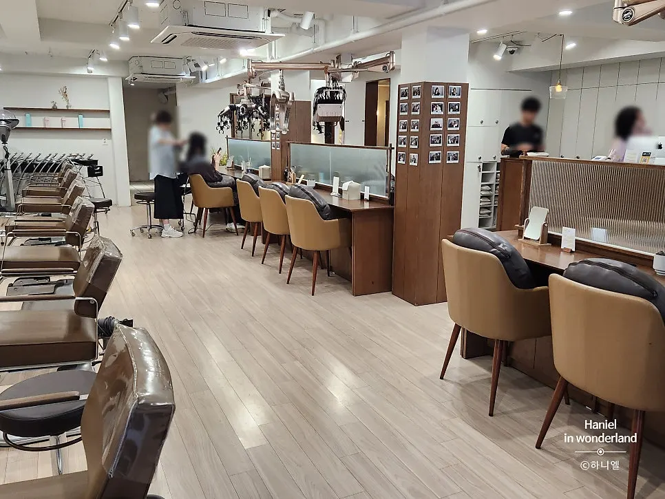 희올헤어 강남본점 외관과 입구