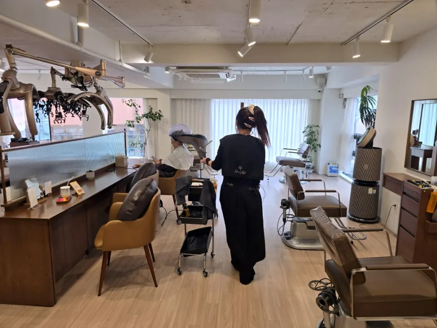 Smoothed-out hair texture after all the treatments