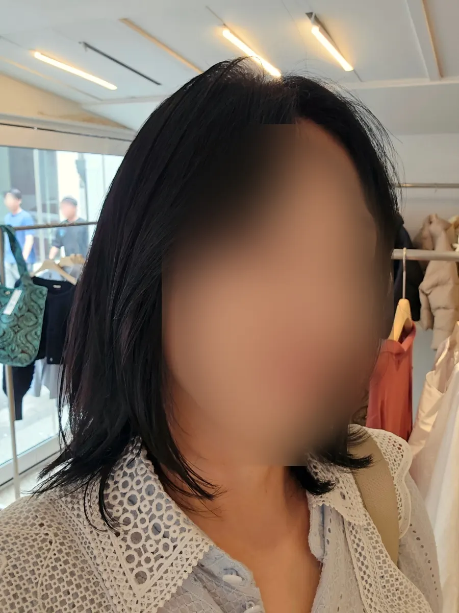 Result of the bob style that's now easier to style at home