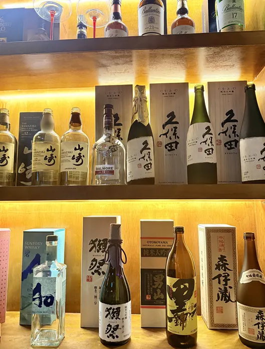 Goko's sake and highball drinks menu