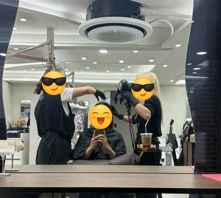 Drying hair after keratin application