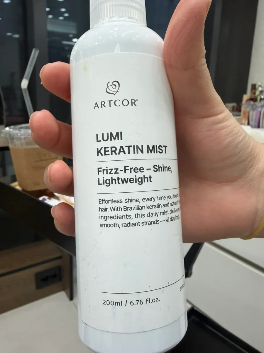 Heat styling performed without shampooing