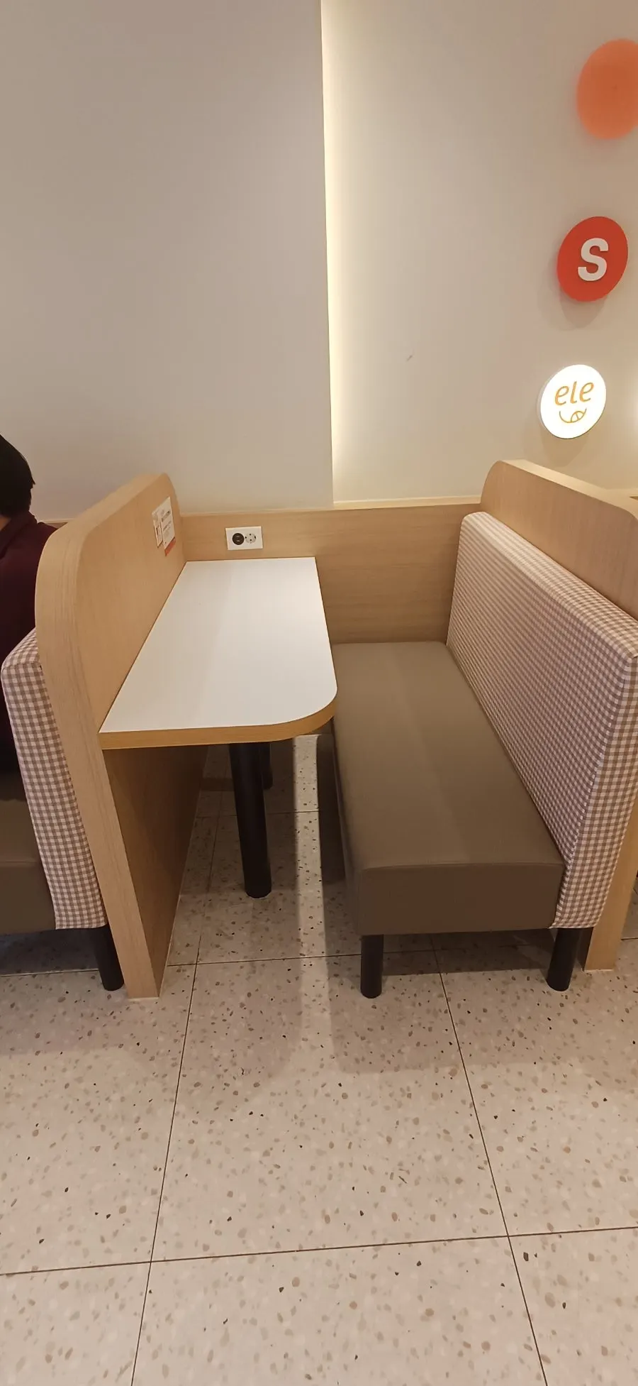 Indoor seating at the Sinnonhyeon café
