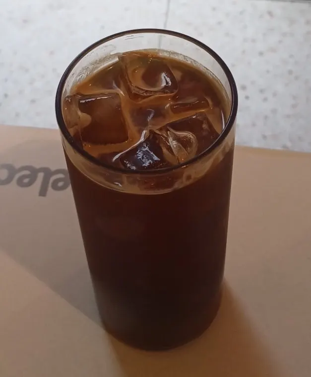 Warm hot mocha americano