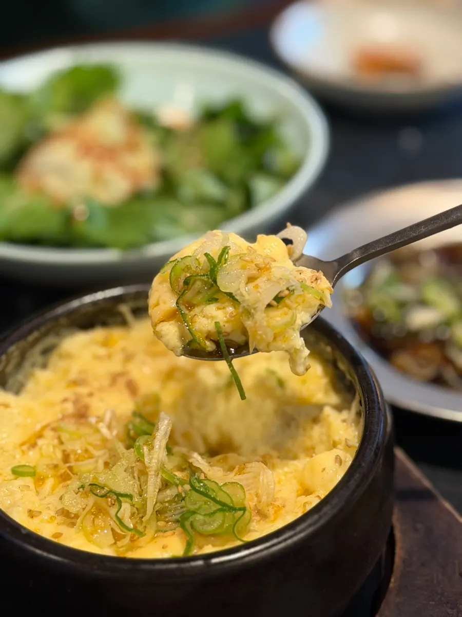 참기름을 두른 계란찜