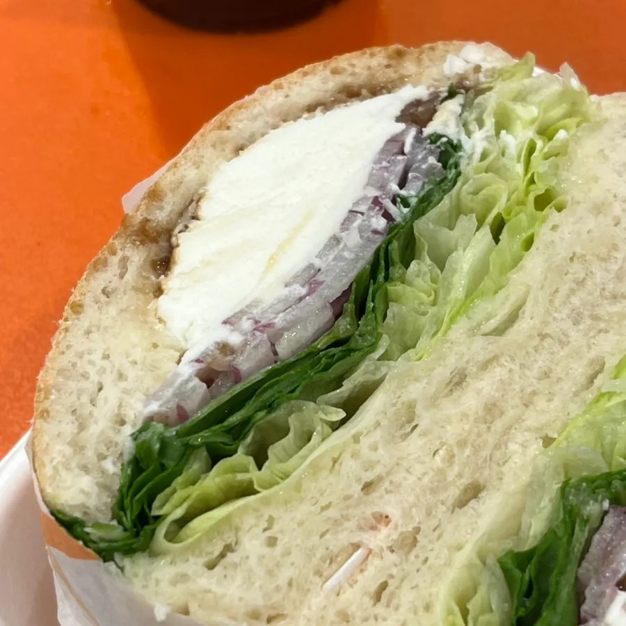 Selecto Coffee ricotta cheese sandwich