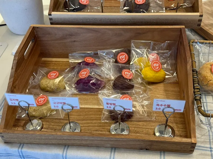 Display of muffins and dessert breads