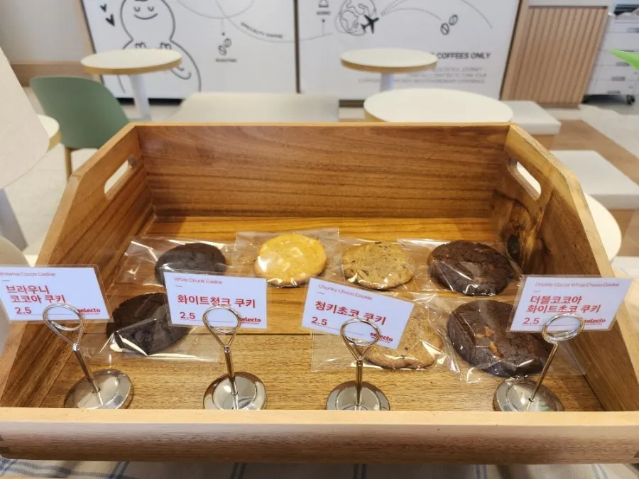 Sandwiches displayed in the showcase