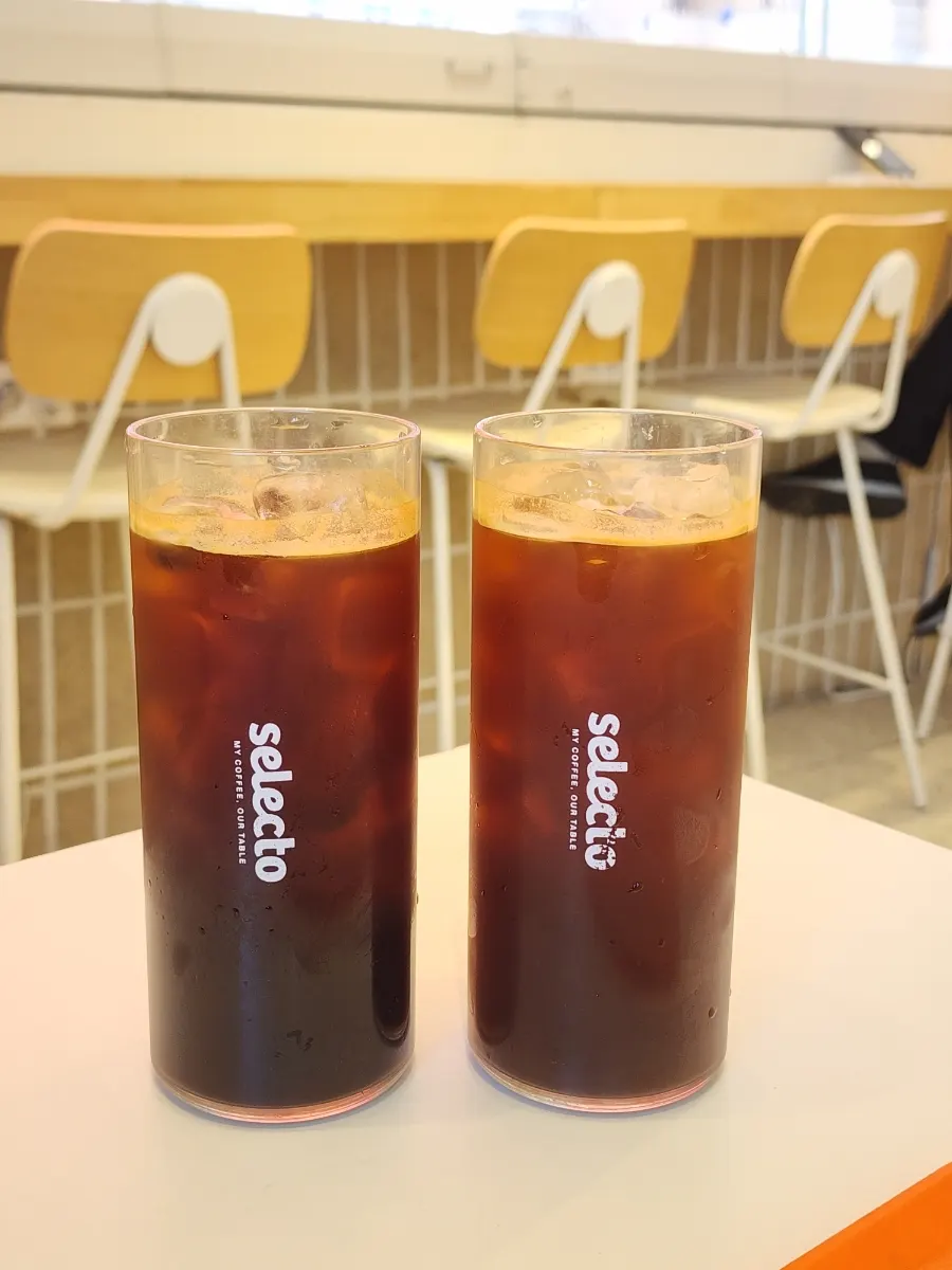 Close-up of an americano