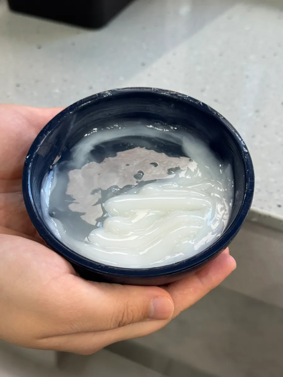 랩을 씌우고 진행한 5분 열처리
