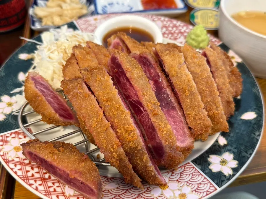채끝 규카츠 더블 한 상 차림