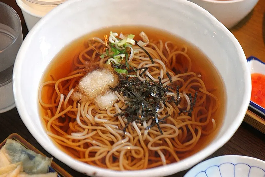 Meal served with warm rice