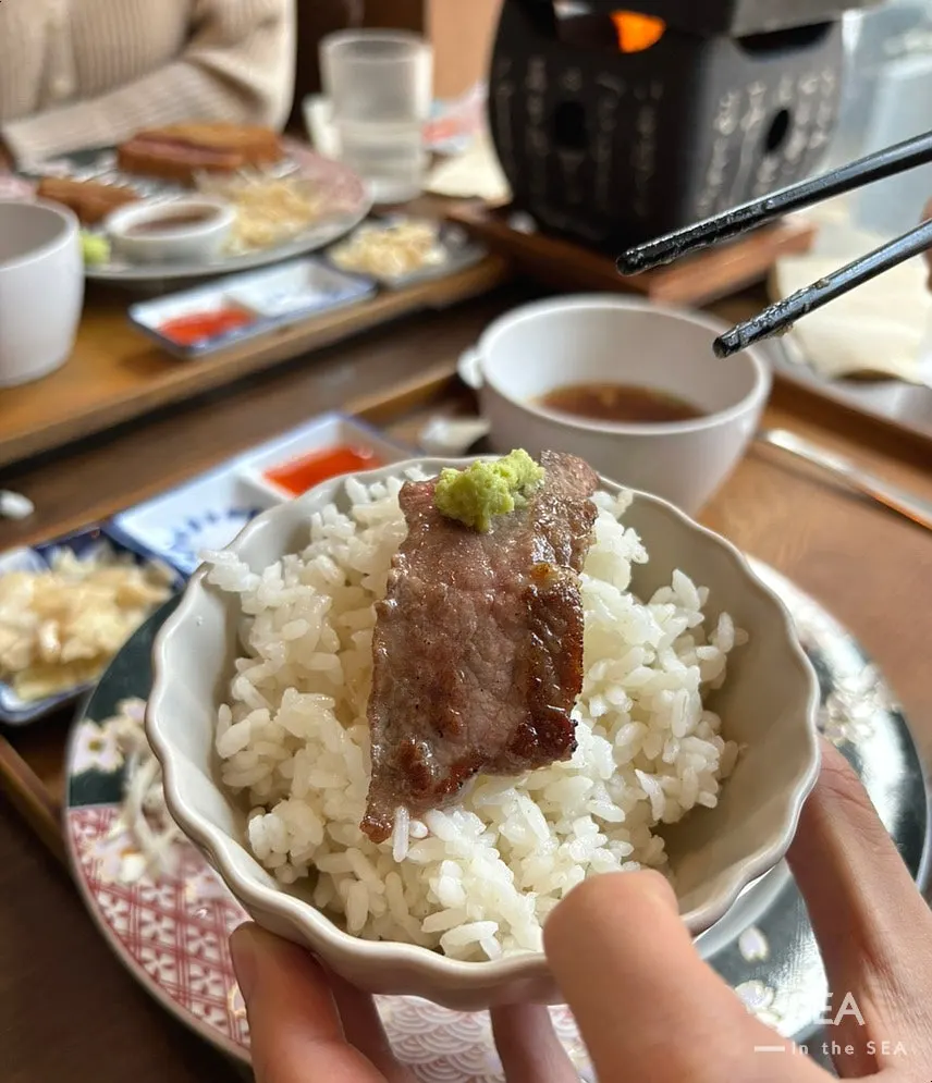 Steki yang lebih sedap berbanding gyukatsu