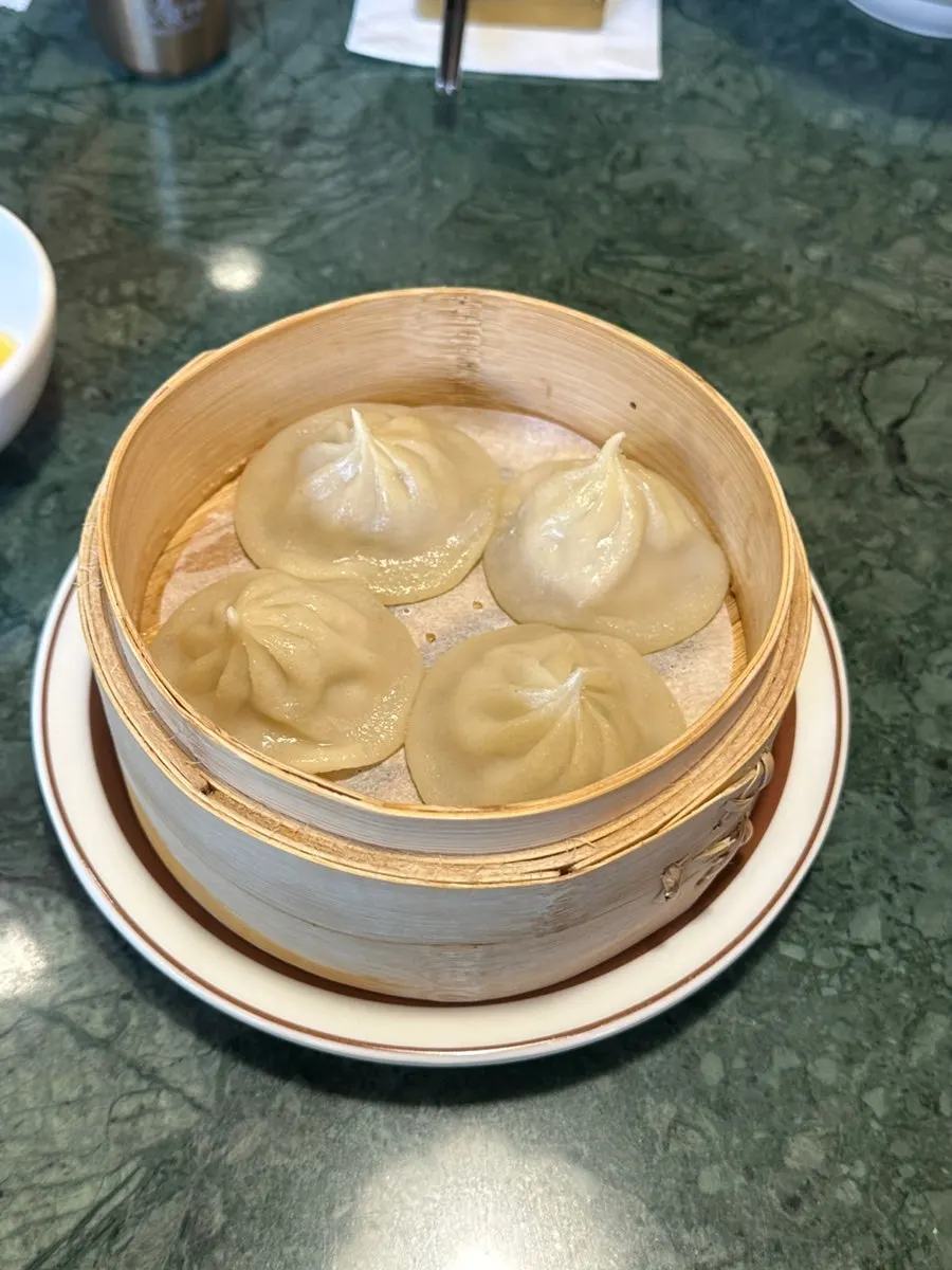 Xiaolongbao packed with broth at Samsin