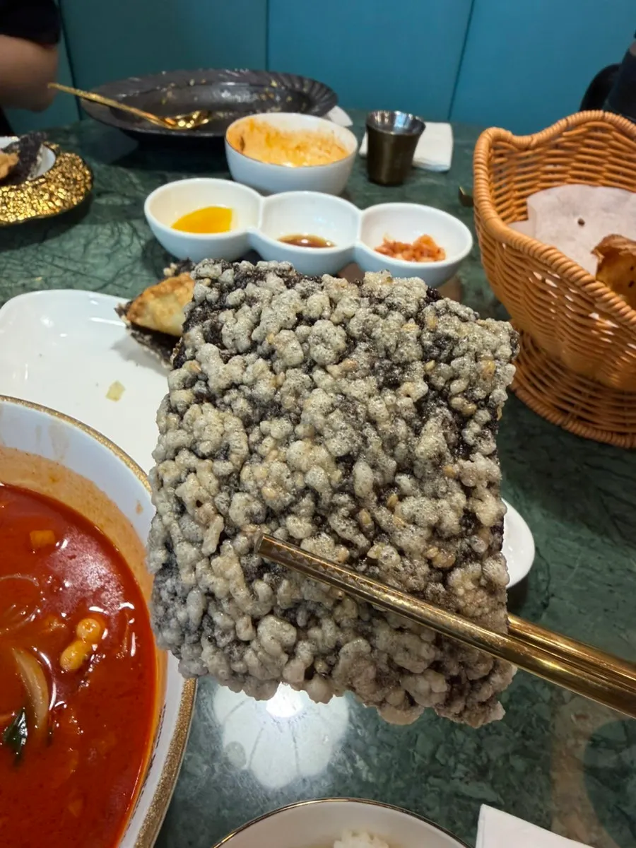 Dumpling filling packed with meat and tofu