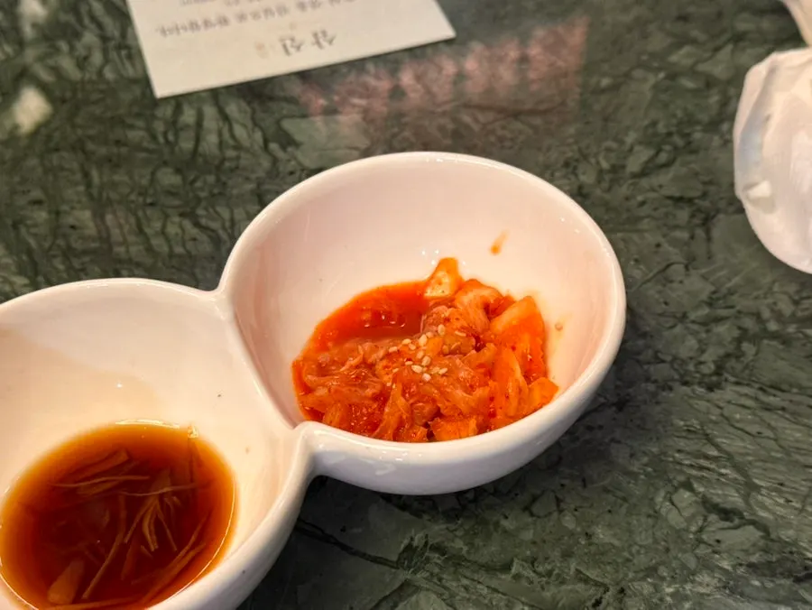 The ordered soup, dim sum, and dessert