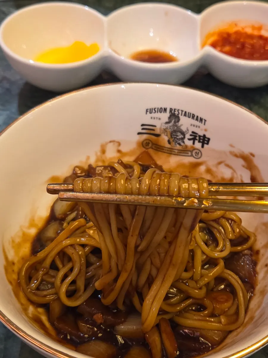 Potato jajangmyeon with thick sauce
