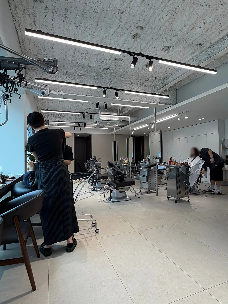 Bright, clean interior of the salon
