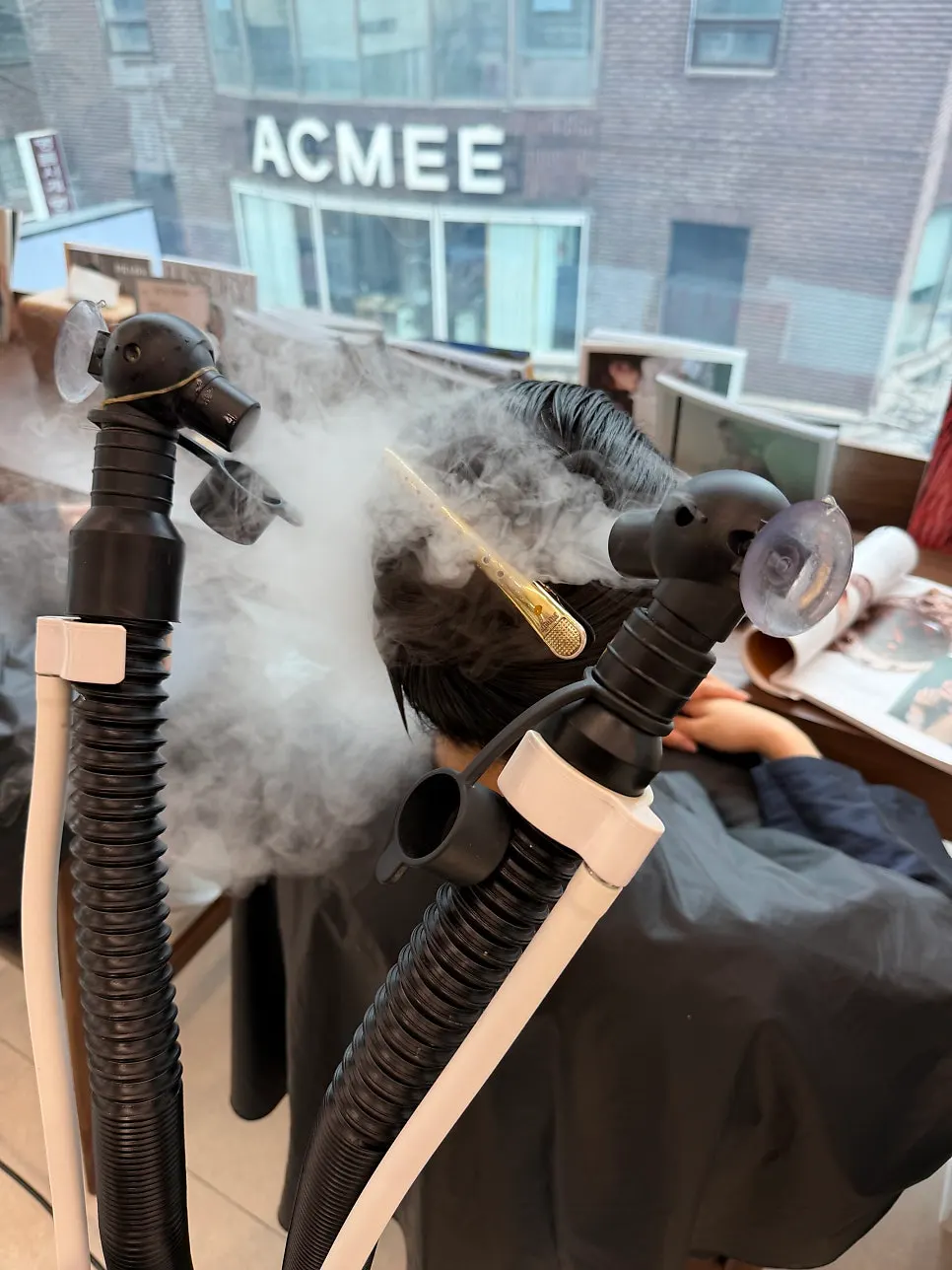Hair condition during the clinic