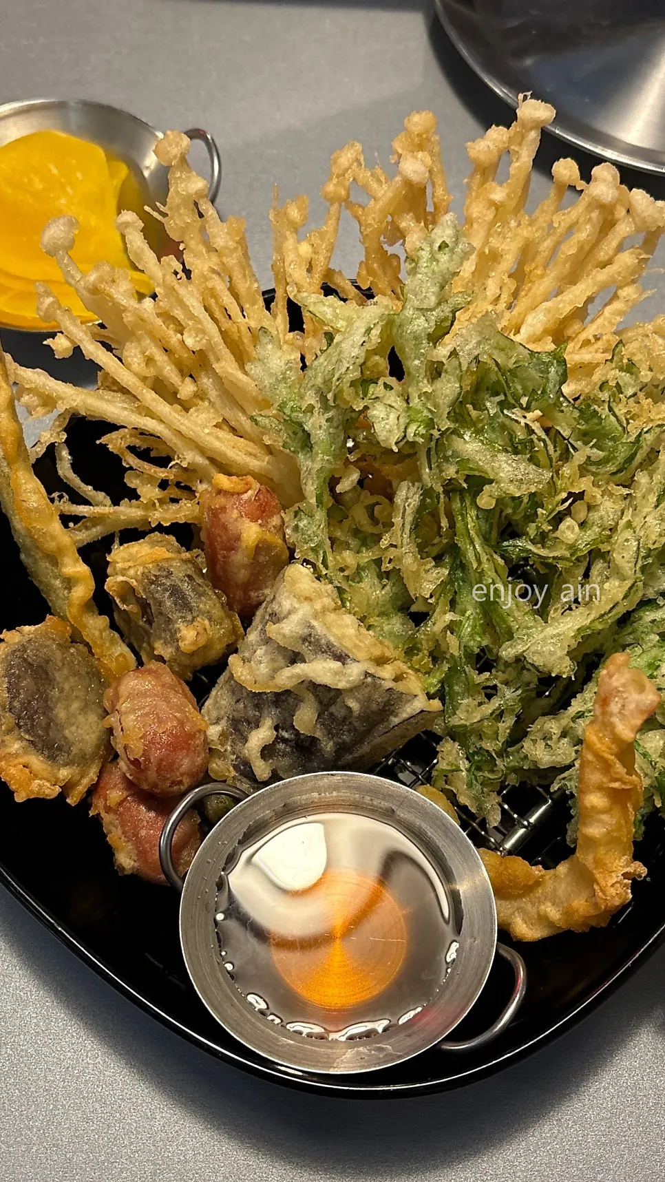 Beef brisket tteokbokki and house-made crispy fritters