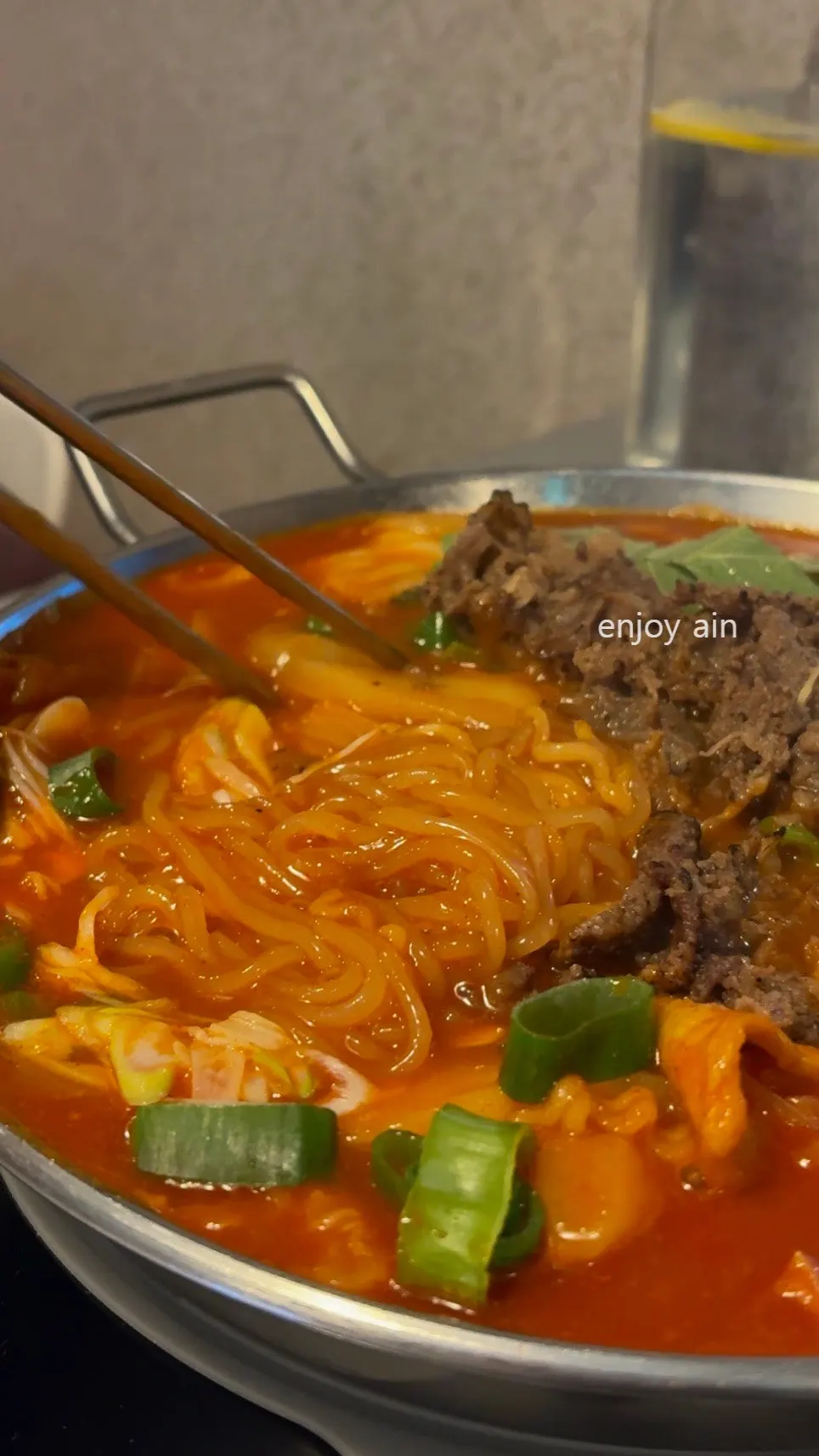 Two kinds of rice cakes and ramen noodle add-on