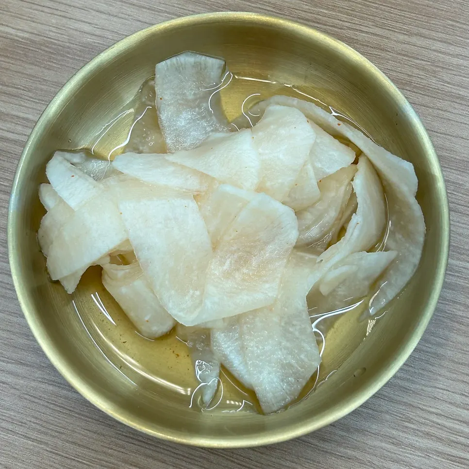 Default side dish of pickled radish