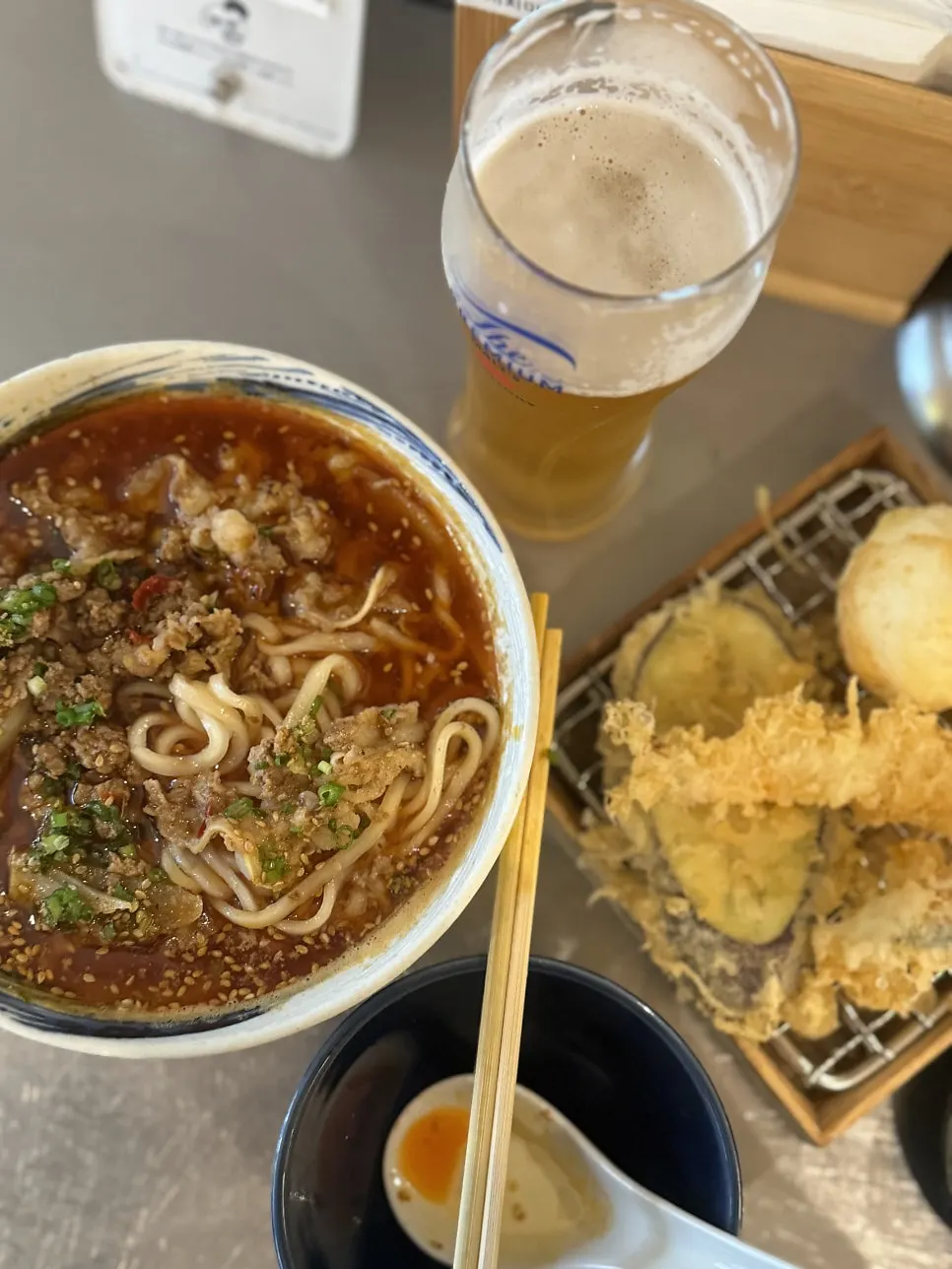 Vertical photo setting the context for visiting a Japanese restaurant on Garosu-gil