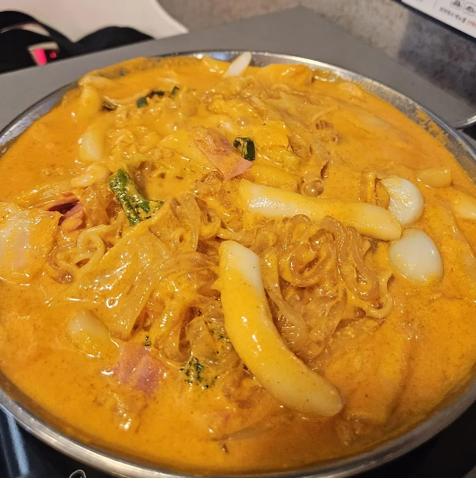 Generous spread of Korean snack foods