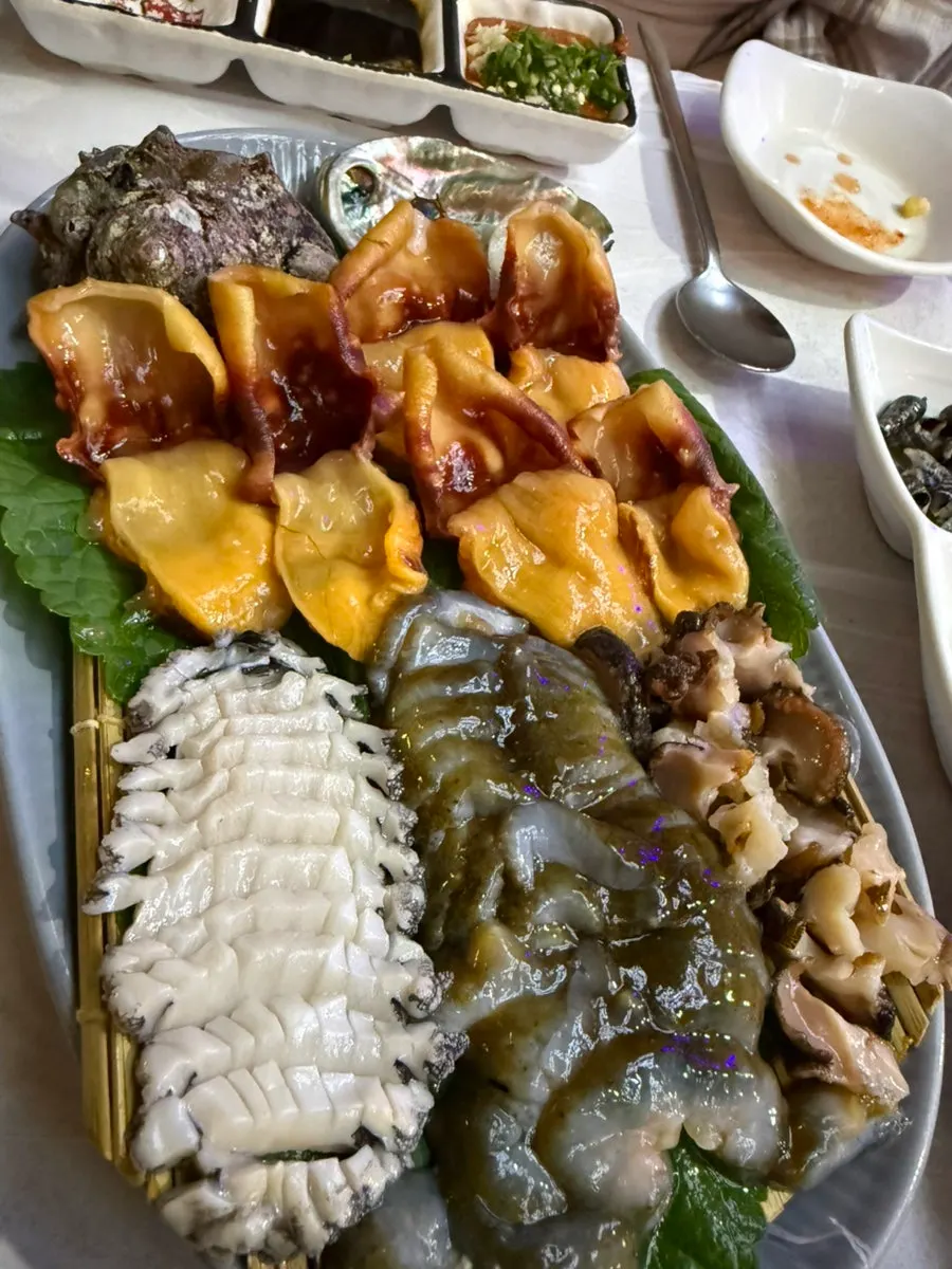 2인 모듬회 해산물세트 상차림