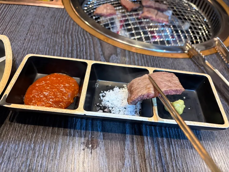 Juicy grilled hanwoo piece