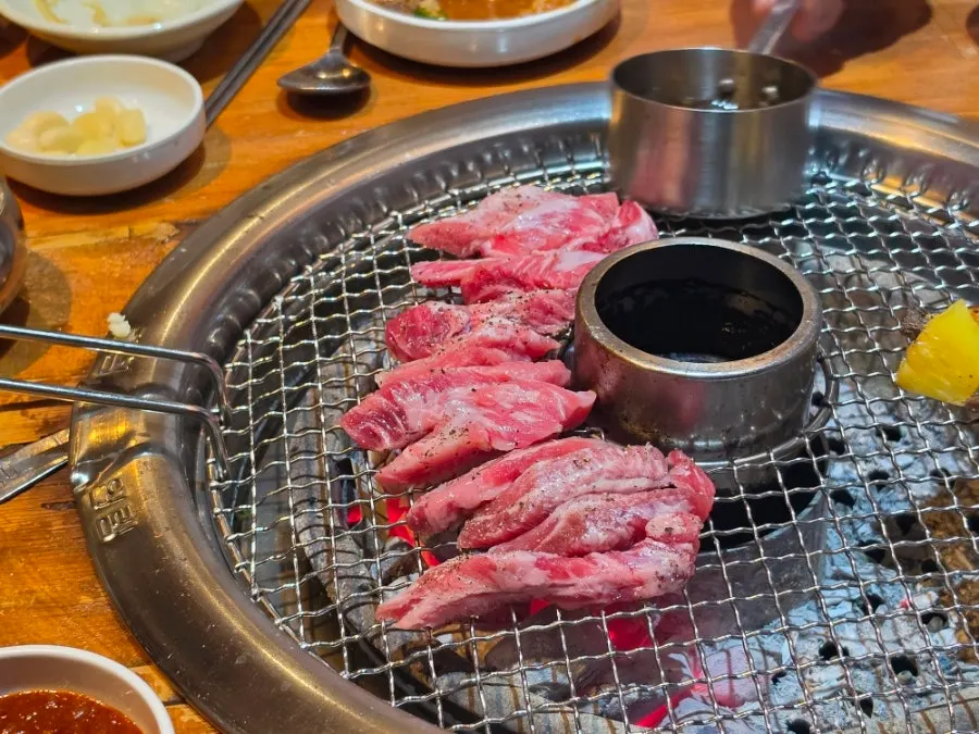 추가 주문한 이베리코 진갈매기살 2인분