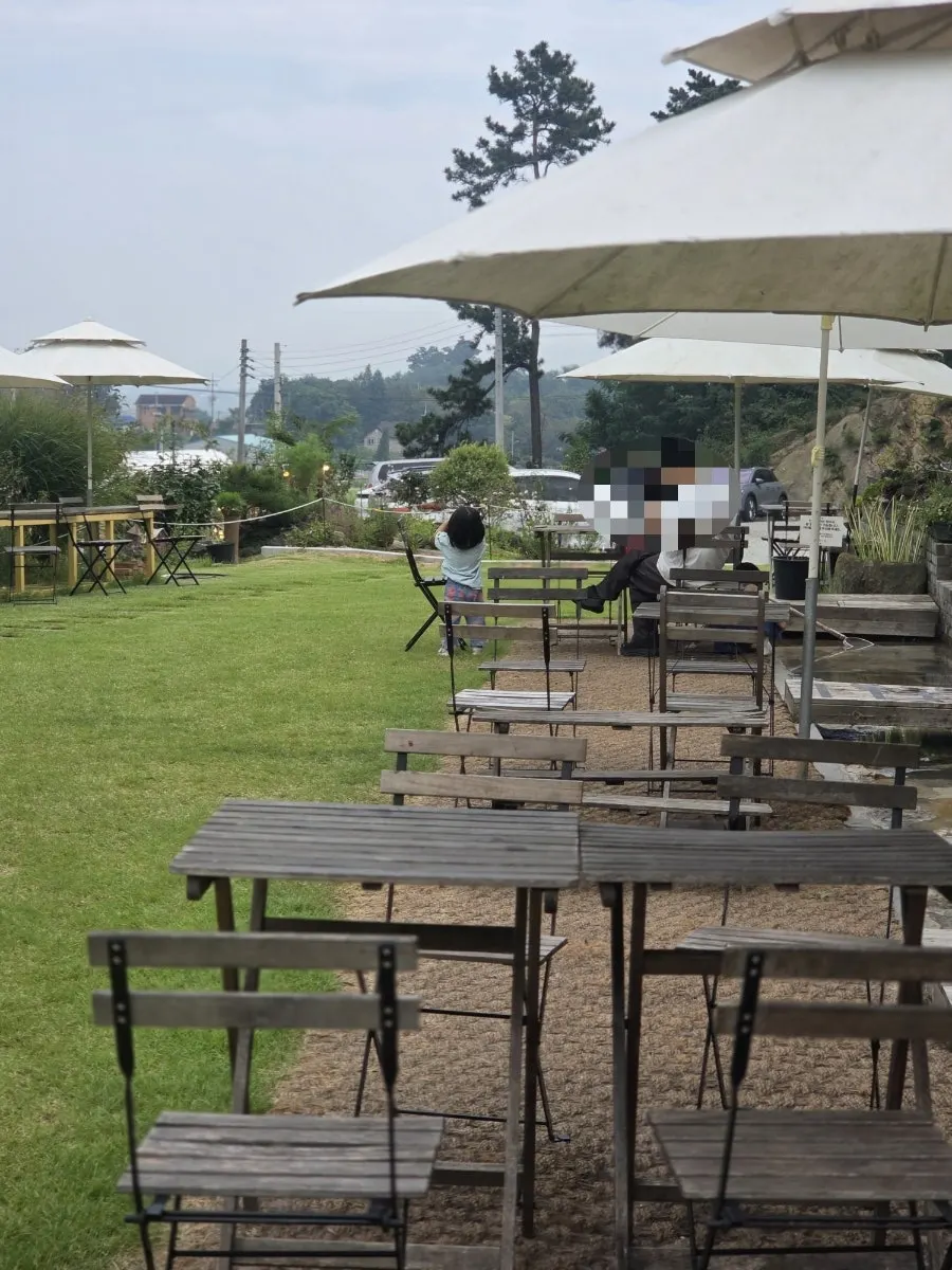 Artificial stream set up in Sisup's outdoor area
