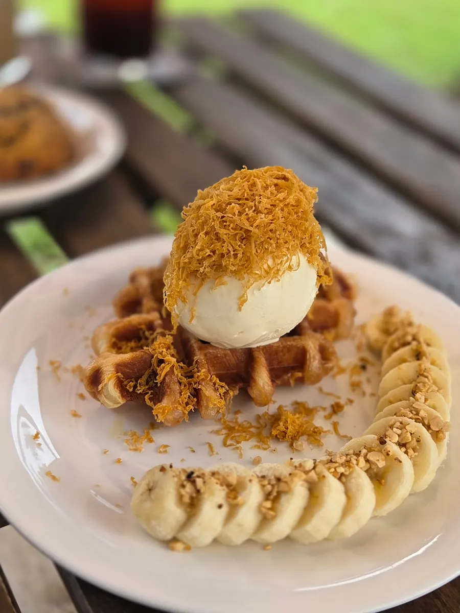 Häagen-Dazs ice cream croffle with Sinobe Brown set