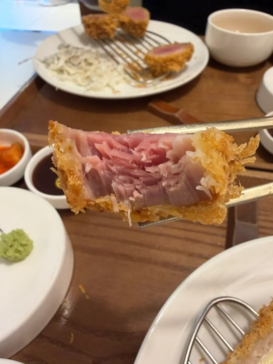 겉바속촉 안심카츠 단면