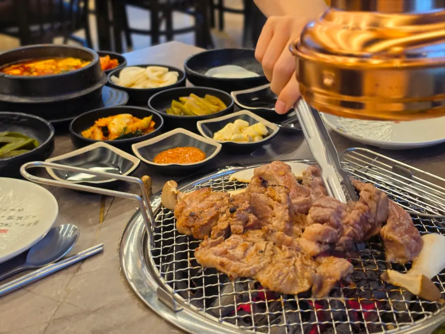 두근두근숯불갈비 돼지갈비 마무리 사진