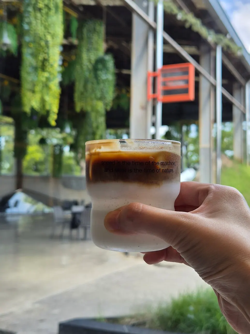A close-up shot of the Barrel White cup
