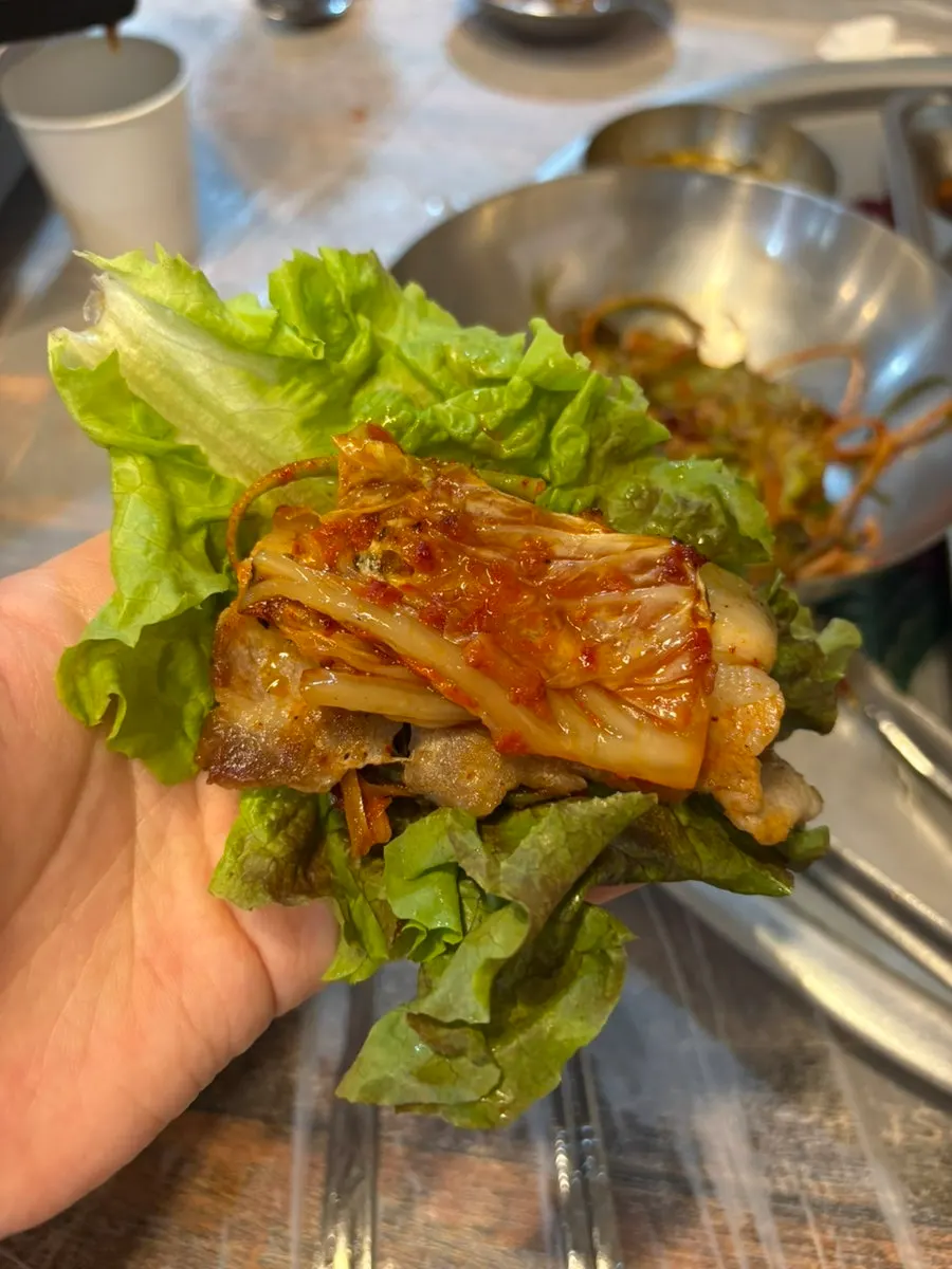 Close-up of tender, well-cooked pork belly