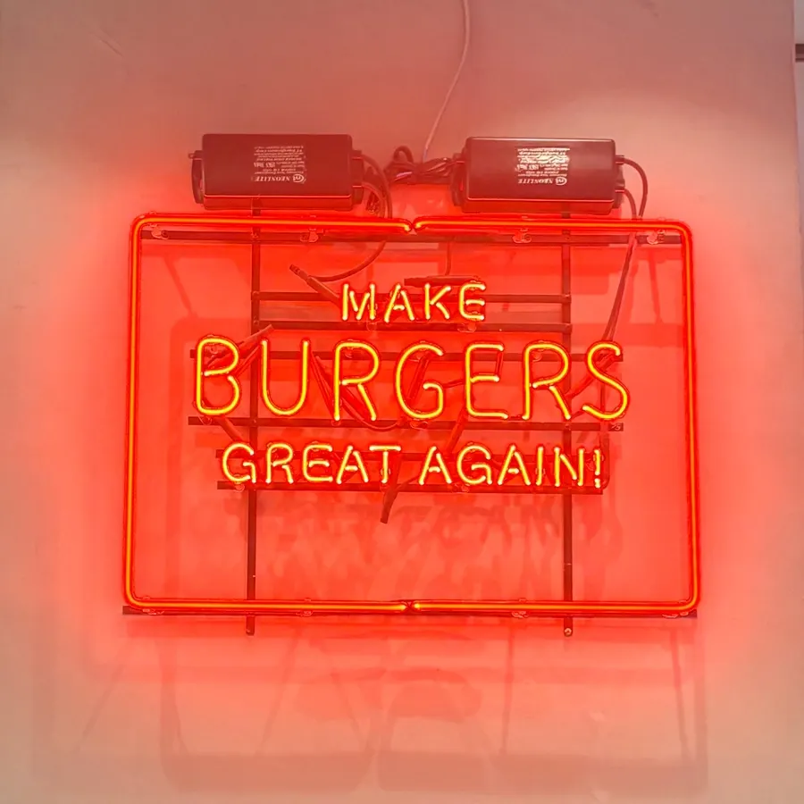 A full spread of handmade burgers at Daily Fix near Seoul National University Entrance Station