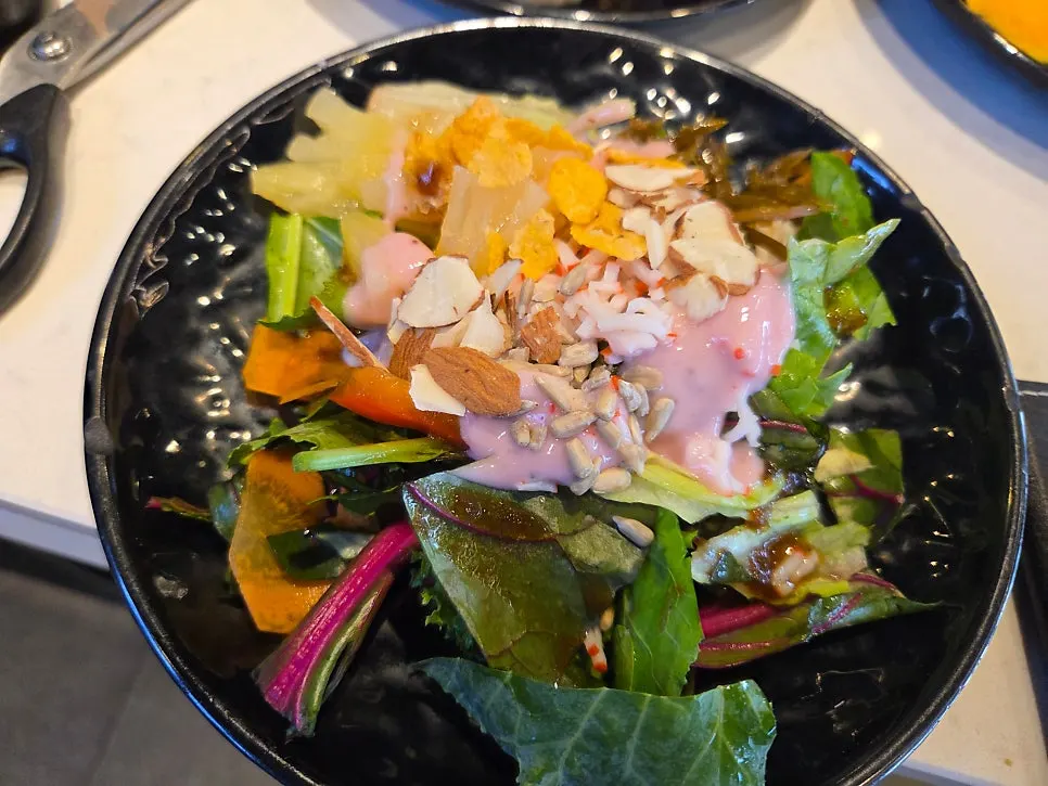 Shabu shabu served with dipping sauce