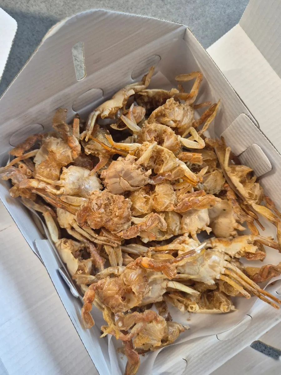 Cross-section of ojingeo sundae packed with filling