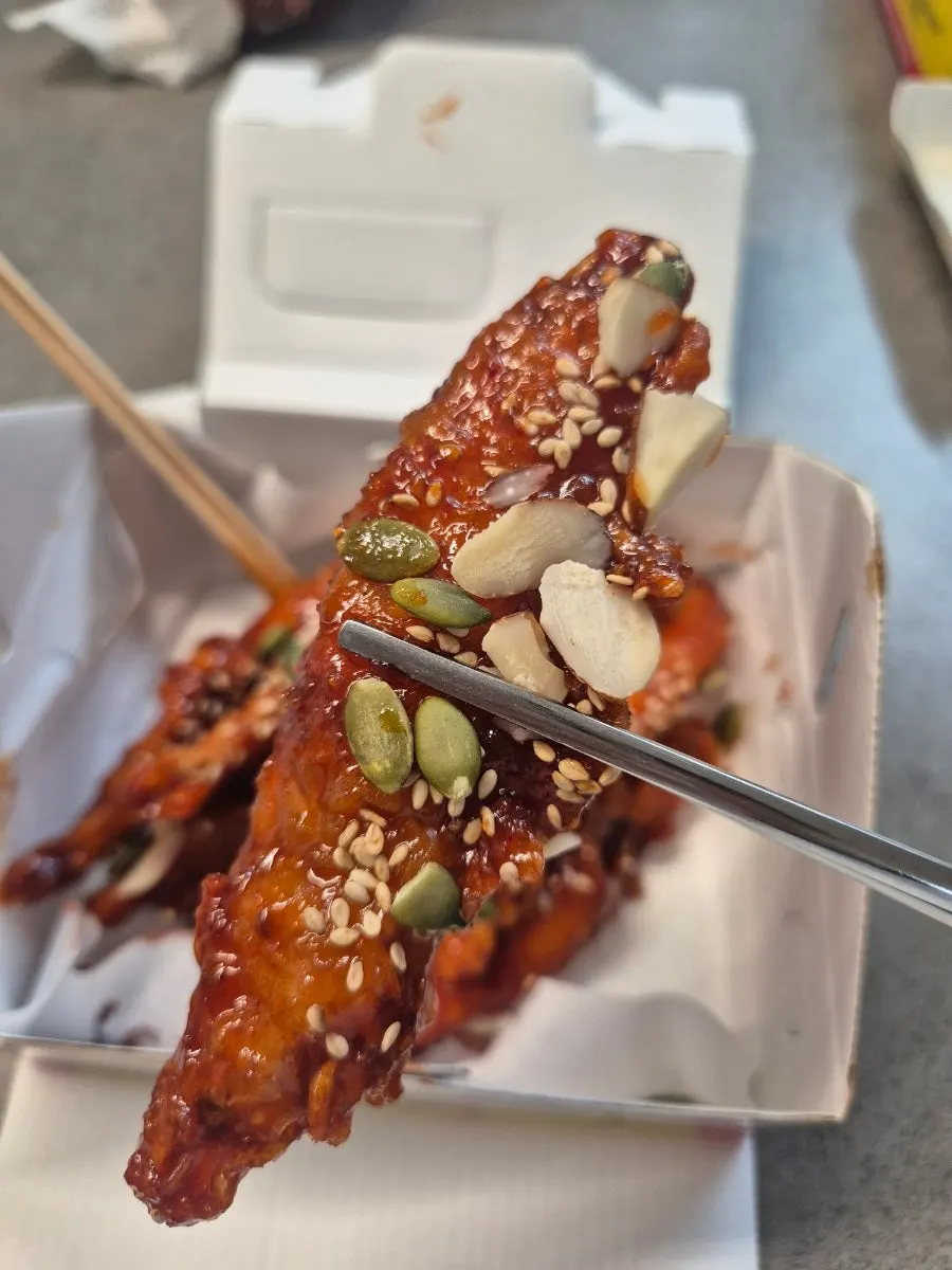 Takeout menu of crispy fried baby crab