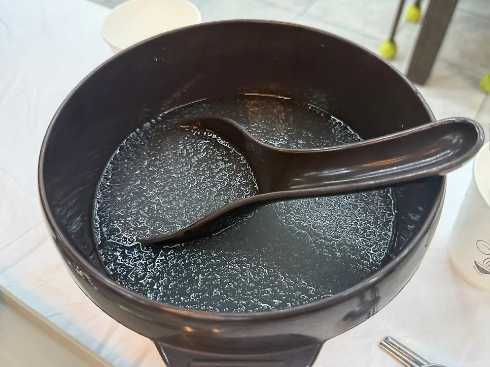 シャリシャリのスープを注いだメミルマッククス