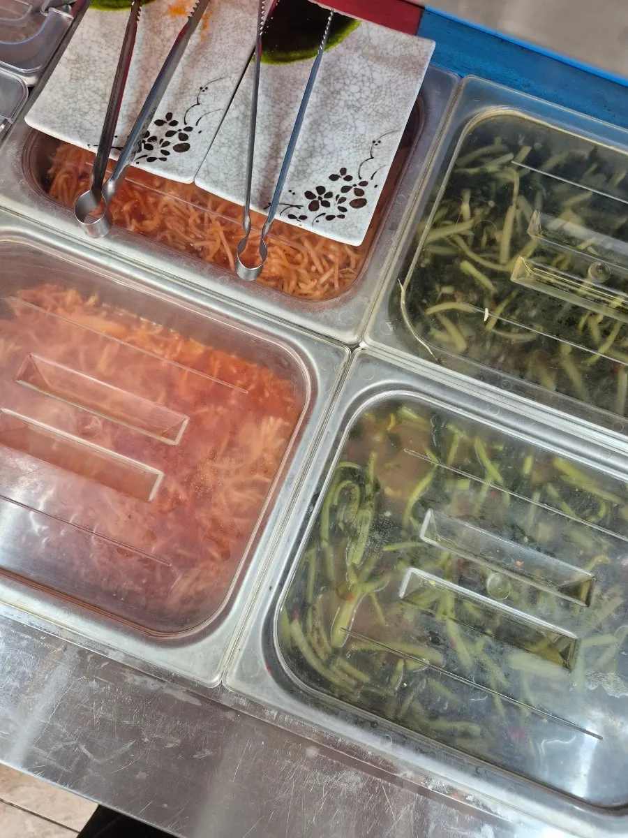 Basic side dishes for a makguksu meal