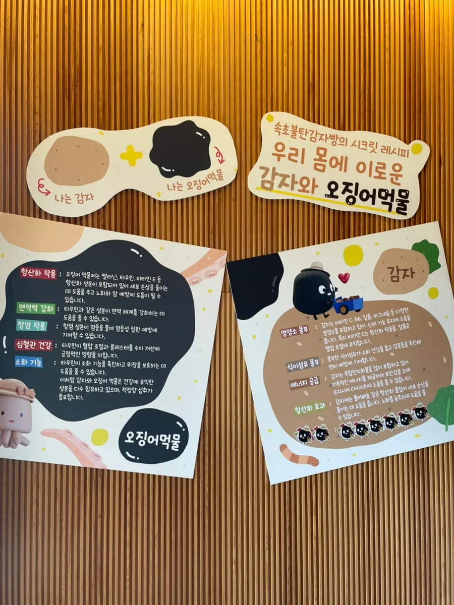 Purchased box of potato bread and one jjondeugi set